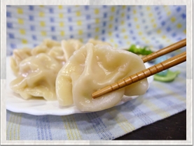 綠竹筍做成美味水餃