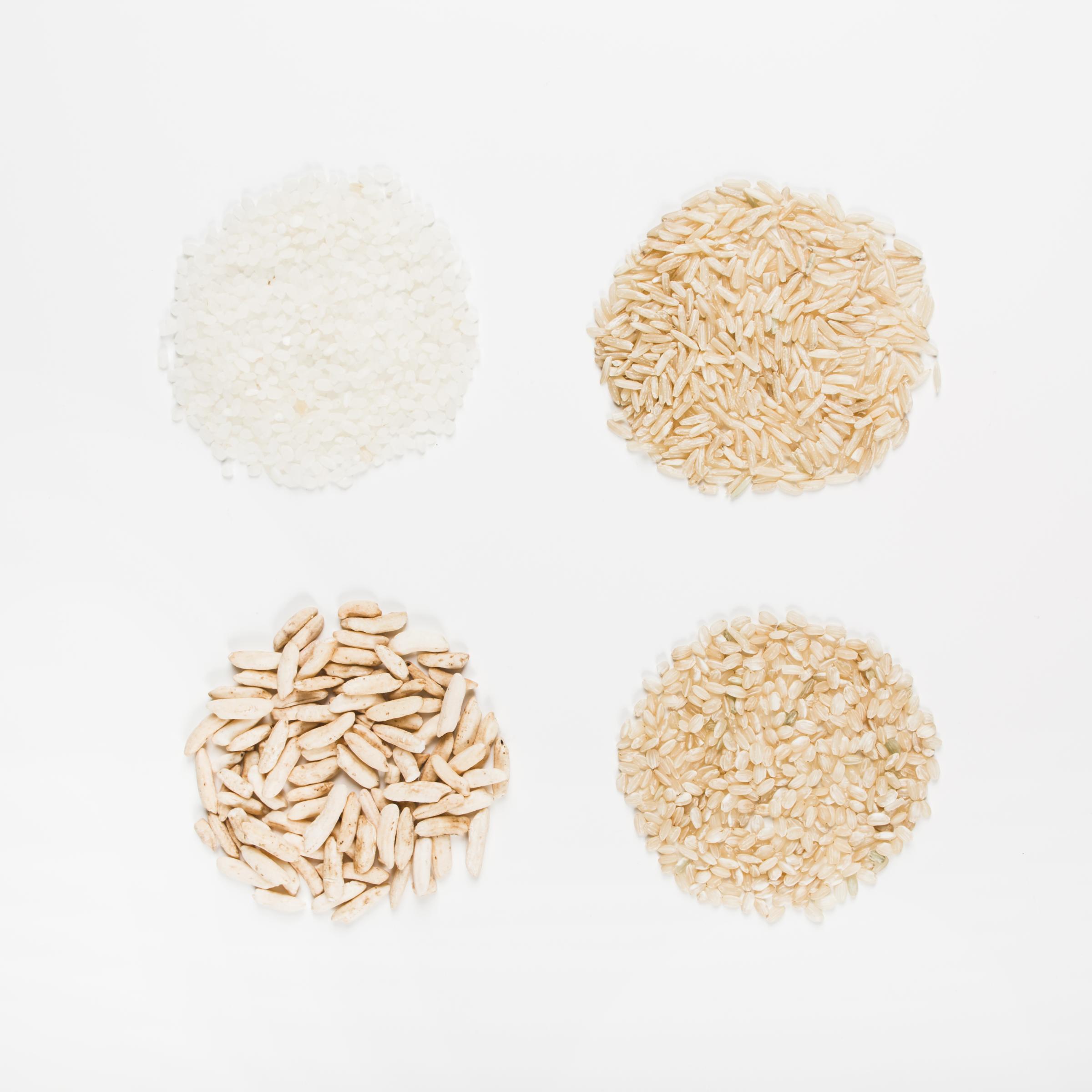 稻穀的四種樣子