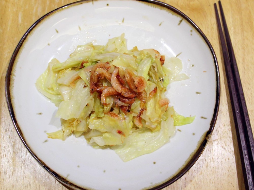 高麗菜加一點櫻花蝦，美味就往上升級（photo / 黃薏芠提供）