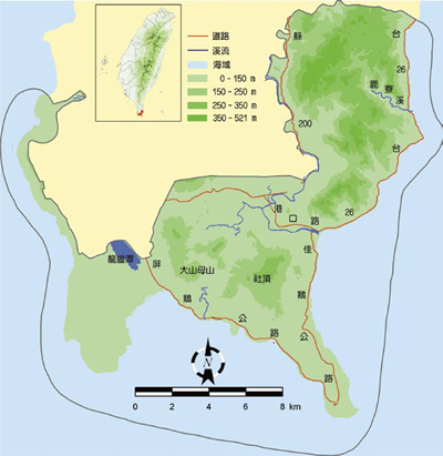 墾丁國家公園範圍地圖