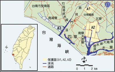 台南市四草野生動物保護區地圖