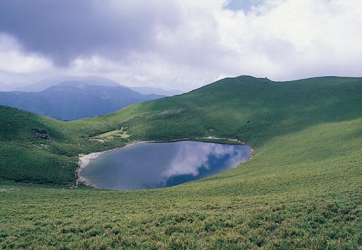 美麗的山區美景
