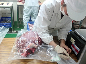 有得到CAS與產銷履歷認證的肉品分切廠，全程都在冷藏室的低溫環境下作業